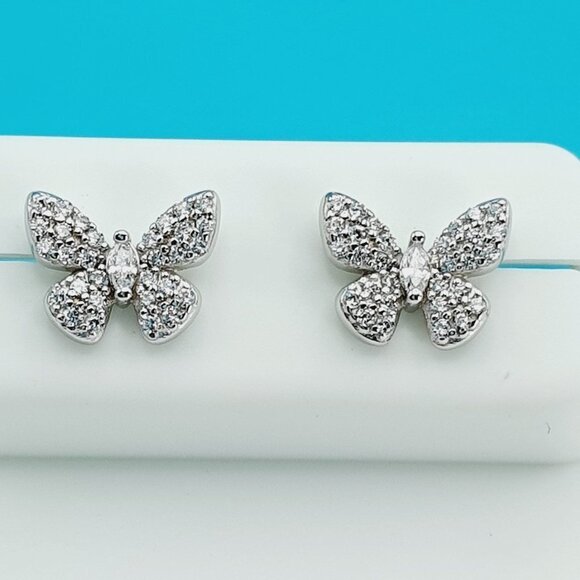 "925 Sterling Silver CZ Beautiful Earrings for Women, 1USPAR4156 - Picture 4 of 11